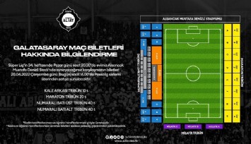Altay - Galatasaray maçının biletleri satışta  