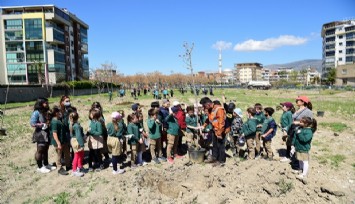 Bornova fidan fidan yeşilleniyor