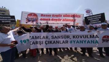 İzmirli gazeteciler 1 Mayıs’ta özgür gazetecilik için alanlardaydı