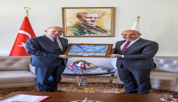 İngiltere Büyükelçisinden İzmir Büyükşehir Belediyesine ziyaret
