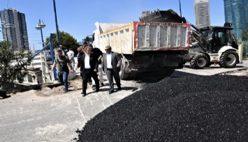 Bornova Belediyesinden her gün asfalt çalışması: Hafta içi sokaklar, hafta sonu sanayi siteleri