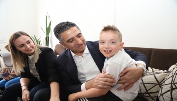 Başkan Kayalar, küçük Engin'e umut verdi