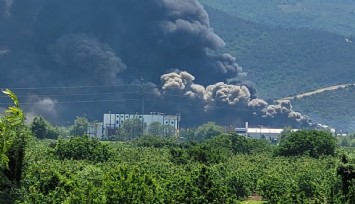 Bursa'da büyük fabrika yangını