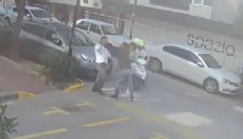 Darp edilen kadına taksici müdahalesi