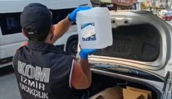 İzmir'de sahte etil alkol ve içki kaçakçılarına operasyon