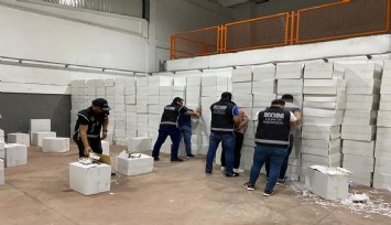 İzmir’de sigara kaçakçılarına operasyon: 37 milyon makaron ele geçirildi