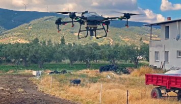 Kınık Belediyesinden yaz aylarının belalısı uçkunlara karşı drone ile mücadele