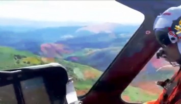 İtalya'da 4'ü Türk 7 kişiyi taşıyan kayıp helikopteri arama çalışmaları sürüyor