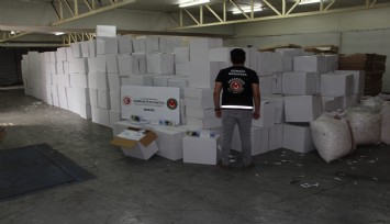 İzmir’de kaçak sigara üreticilerine baskın