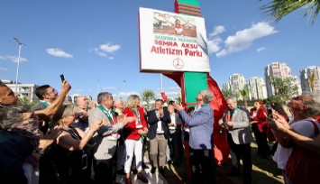 Karşıyaka’da Semra Aksu Parkı açıldı