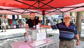 Çiğli'de sandıklar kuruldu, talepler alındı