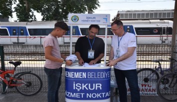 Menemen İŞ-KUR Hizmet Noktası vatandaşın ayağına gidiyor