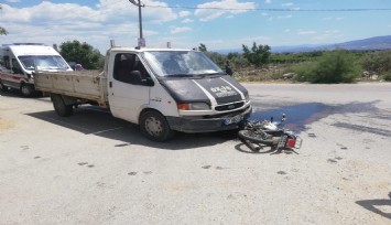 Motosiklet sürücüsünün acı sonu