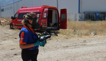 Fabrikadaki yangın sonrası zehirli gaz paniği