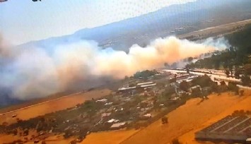 İzmir'de orman yangını: 2 uçak, 3 helikopter ve 17 arozöz sevk edildi
