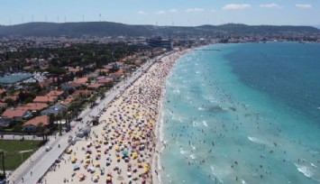 Çeşme'nin nüfusu bayramda 1 milyonu aştı