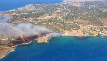 Seferihisar'da iki ayrı noktada yangın