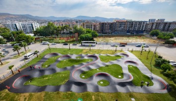 İzmir'in ilk 'pump track parkuru' Karşıyaka'da