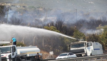 İzmir’de iki ilçede çıkan yangınlar kontrol altında