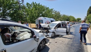 İzmir'deki kazada can pazarı: 1 can kaybı, 8 yaralı   