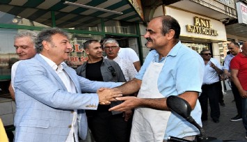 Başkan İduğ, esnafı dinledi   