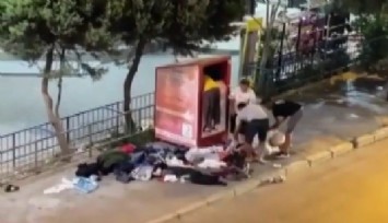 İzmir'deki giysi kutusu talanında 4 tutuklama  