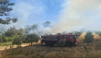 Manisa'da aynı anda farklı iki noktada çıkan orman yangınlarına hızlı ve etkin müdahale