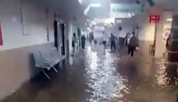 Ege Üniversitesi Hastanesi'ni su bastı
