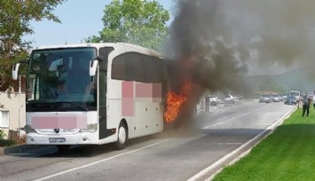 Alev alev yanan otobüste can pazarı