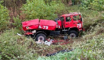 İzmir'de orman yangını ihbarına giden arazöz kaza yaptı: 4 yaralı  