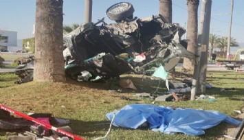 İzmir’de korkunç kaza: Hurdaya dönen araçta 2 can kaybı 1 yaralı