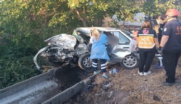 Foça’da trafik kazası: 1 can kaybı, 1 yaralı