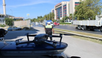 Drone destekli denetimlerde 1 saatte 31 araç cezadan kaçamadı