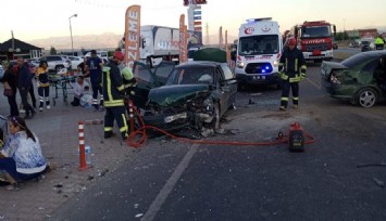 Lastiği patlayan araç dehşet saçtı: 1 bebek öldü, 9 yaralı