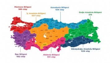 İşte Türkiye’nin şiddet haritası: Bir yılda 3801 olayın 3172’isinde silah kullanıldı