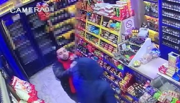 İzmir'de bıçakla markete giren gaspçıyı müşteri etkisiz hale getirdi