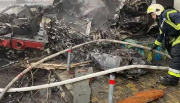 Ukrayna'da helikopter düştü! İçişleri Bakanı öldü