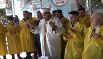 Balıkçılar kar yağışı için dua etti