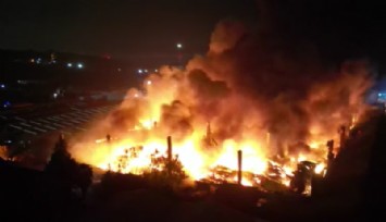 Kocaeli'de korkutan fabrika yangını