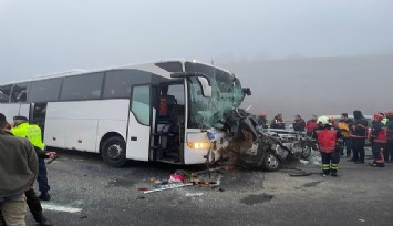 Otoyolda feci kaza: 11 can kaybı, 7’si ağır 57 yaralı