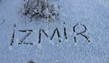İzmir'den kar görüntüleri
