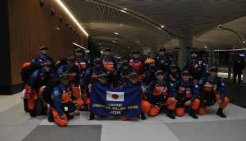 Japon arama kurtarma ekibi Türkiye'ye geldi