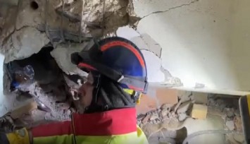 Alman kurtarma görevlisinden enkaz altındaki kadına Türkçe moral: “Daniel burada korkma”