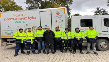 İzmir Büyükşehir Belediyesi depremden etkilenen hayvanları unutmadı