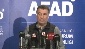 Orhan Tatar: 'Şu ana kadar toplamda 3 bin 858 artçı sarsıntı var'