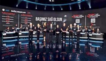 'Türkiye Tek Yürek' gecesinde rekor bağış