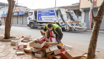 İzmir Büyükşehir Belediyesi'nden Kahramanmaraş'a temizlik seferberliği