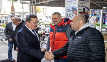 Batur’dan Gıda Çarşısı  esnafına ‘destek teşekkürü