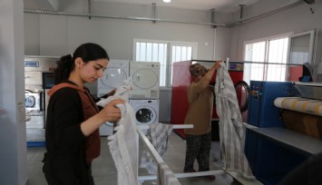 Selçuk'ta çamaşırhane projesi umut oldu