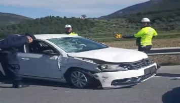 İzmir'de feci kaza: Aracından inerken başka otomobil çarptı